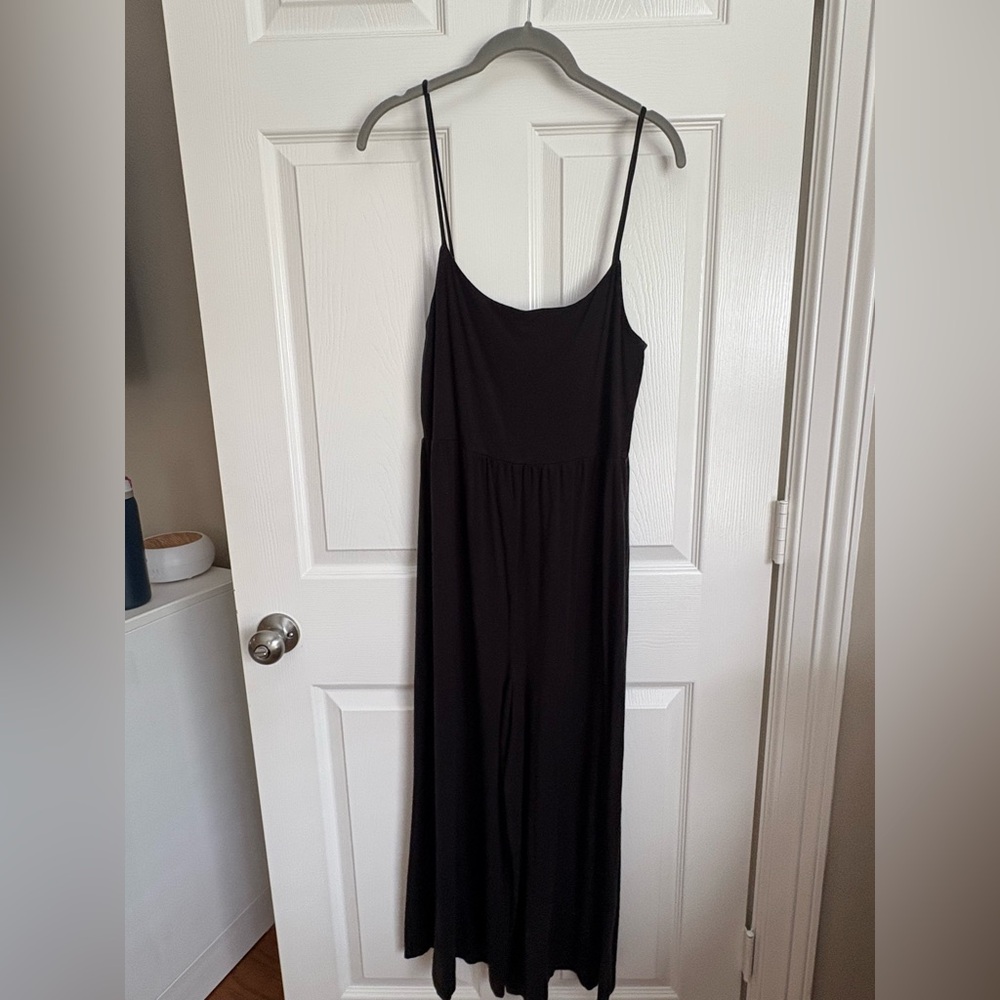 Quince jersey black Jumpsuit size L - Picture 2 of 9